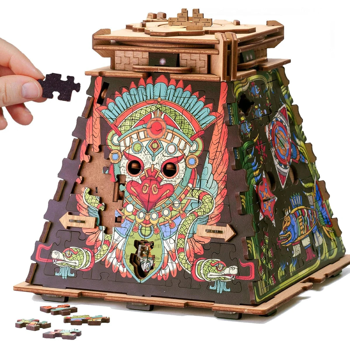 iDventure Cluepuzzle Pyramid of the Sun. Jigsaw puzzle box