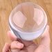 Juggle Dream Crystal Clear Contact Juggling Ball in hand
