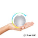 75mm Juggle Dream Crystal Clear Contact Juggling Ball in Hand, diameter 75mm/2.95"