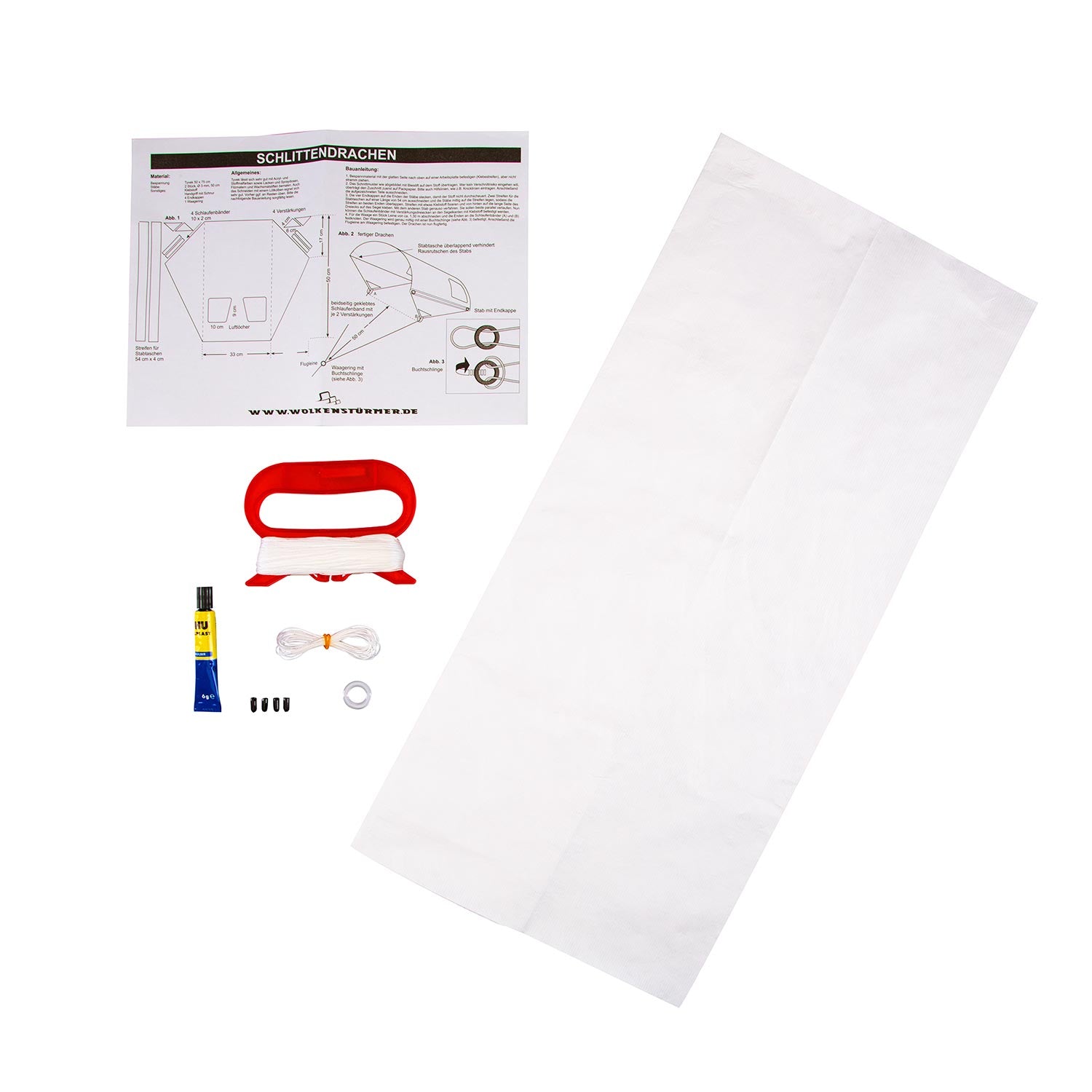 Wolkensturmer Sled Kite - DIY Kit