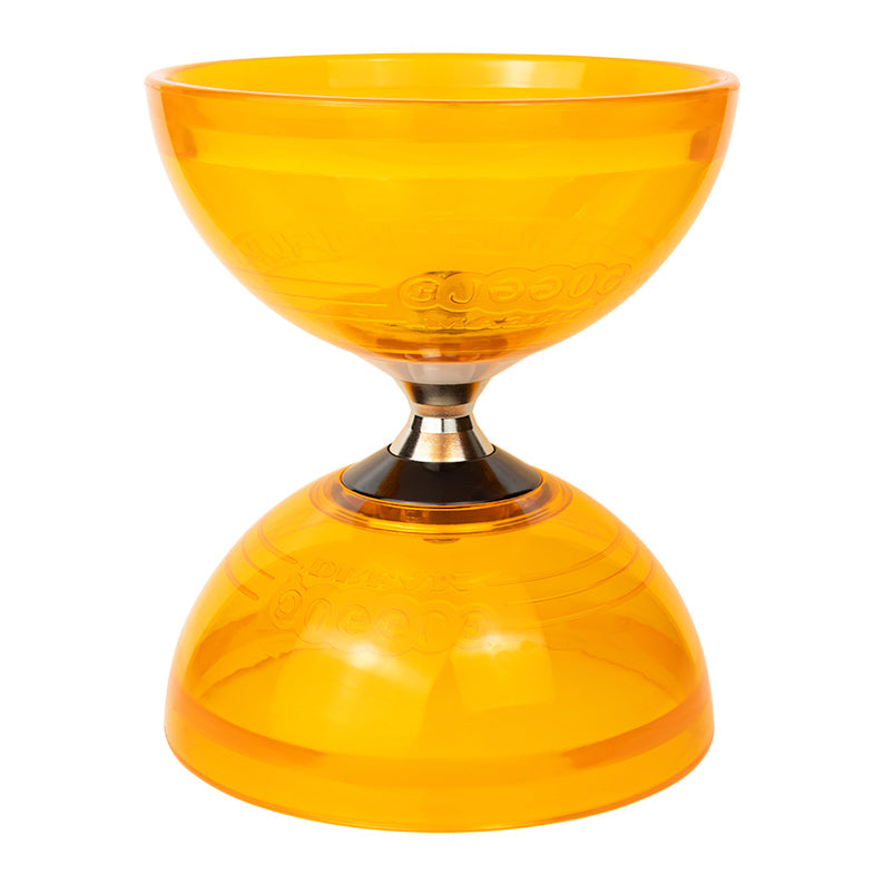 Orange colour vertical standing Hurricane Diabolo