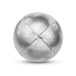 A silver Juggle Dream 120g thud juggling ball