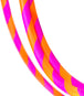 Juggle Dream Flex Elastic Hoop - purple/orange colour - close up picture