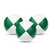 Juggle Dream Set of 3 Professional Juggling Balls - white/green colour
