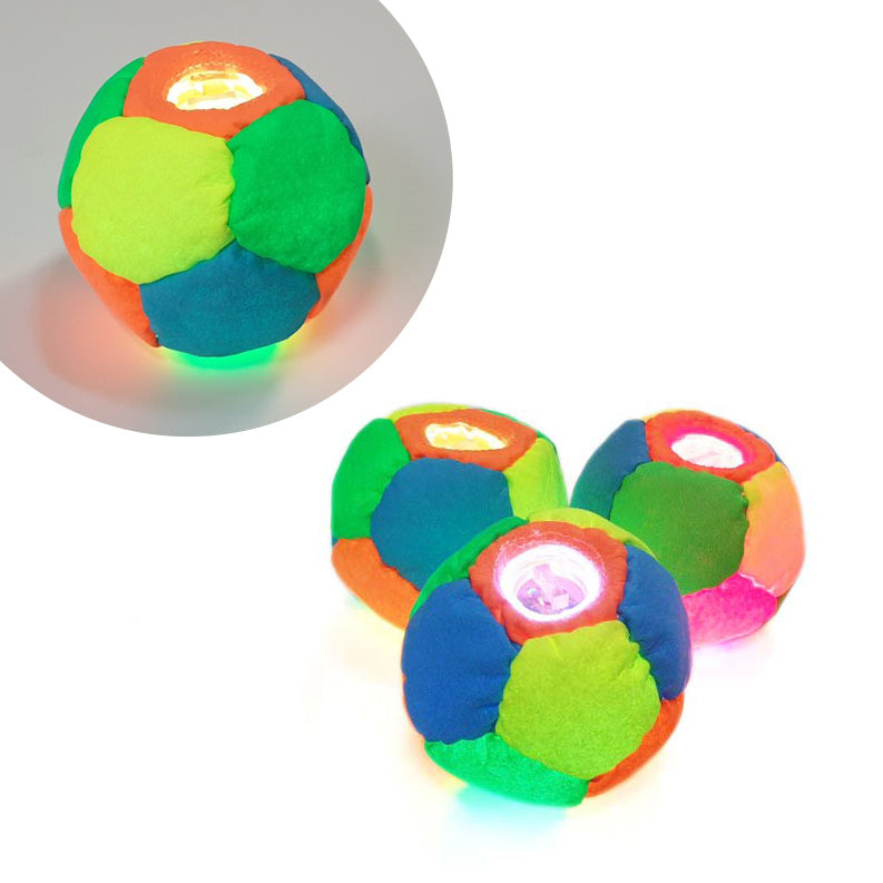 Juggle-Light 12-Panel LED Footbag - 'Multi-Light'