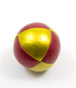 Red and golden 8-panel Squeeze Juggling Ball 