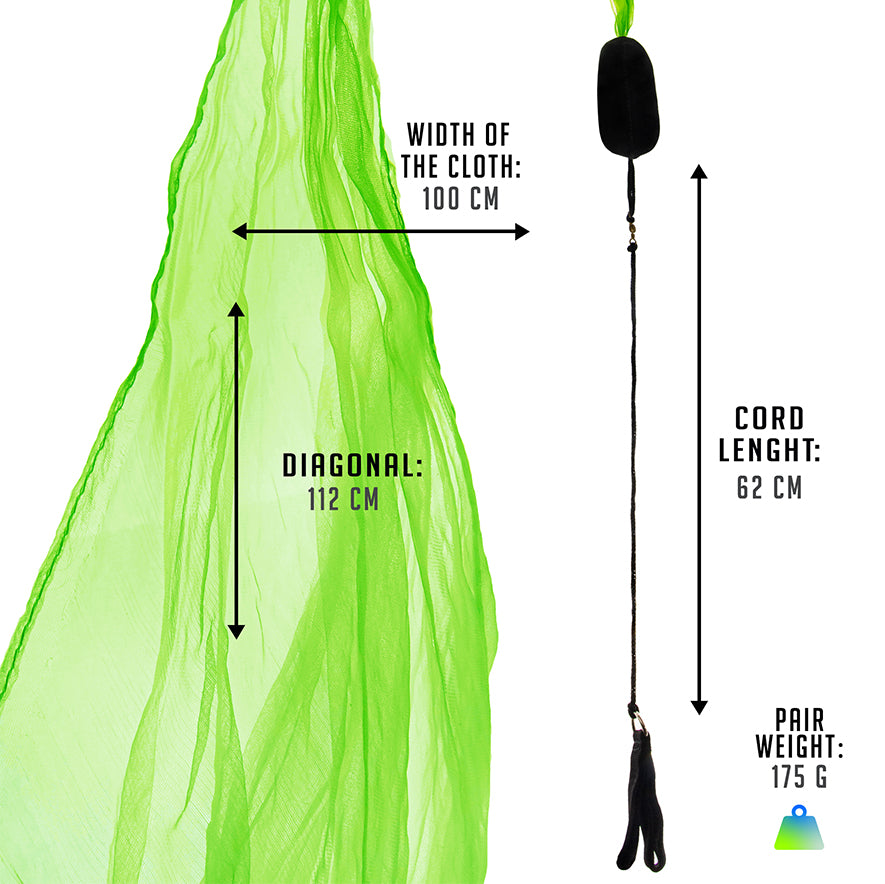 Scarf Poi dimensions