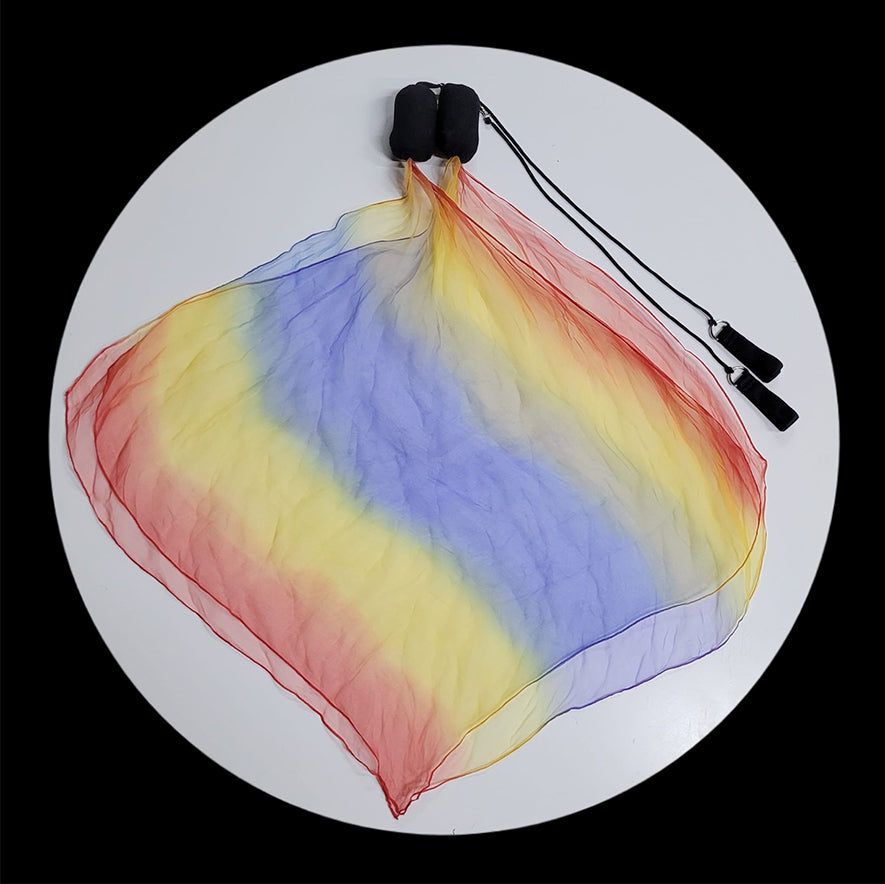 Rainbow colours Scarf Poi