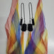 Close up of Rainbow colours Scarf Poi