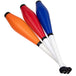 Three Juggling Clubs of orange, red and blue colour