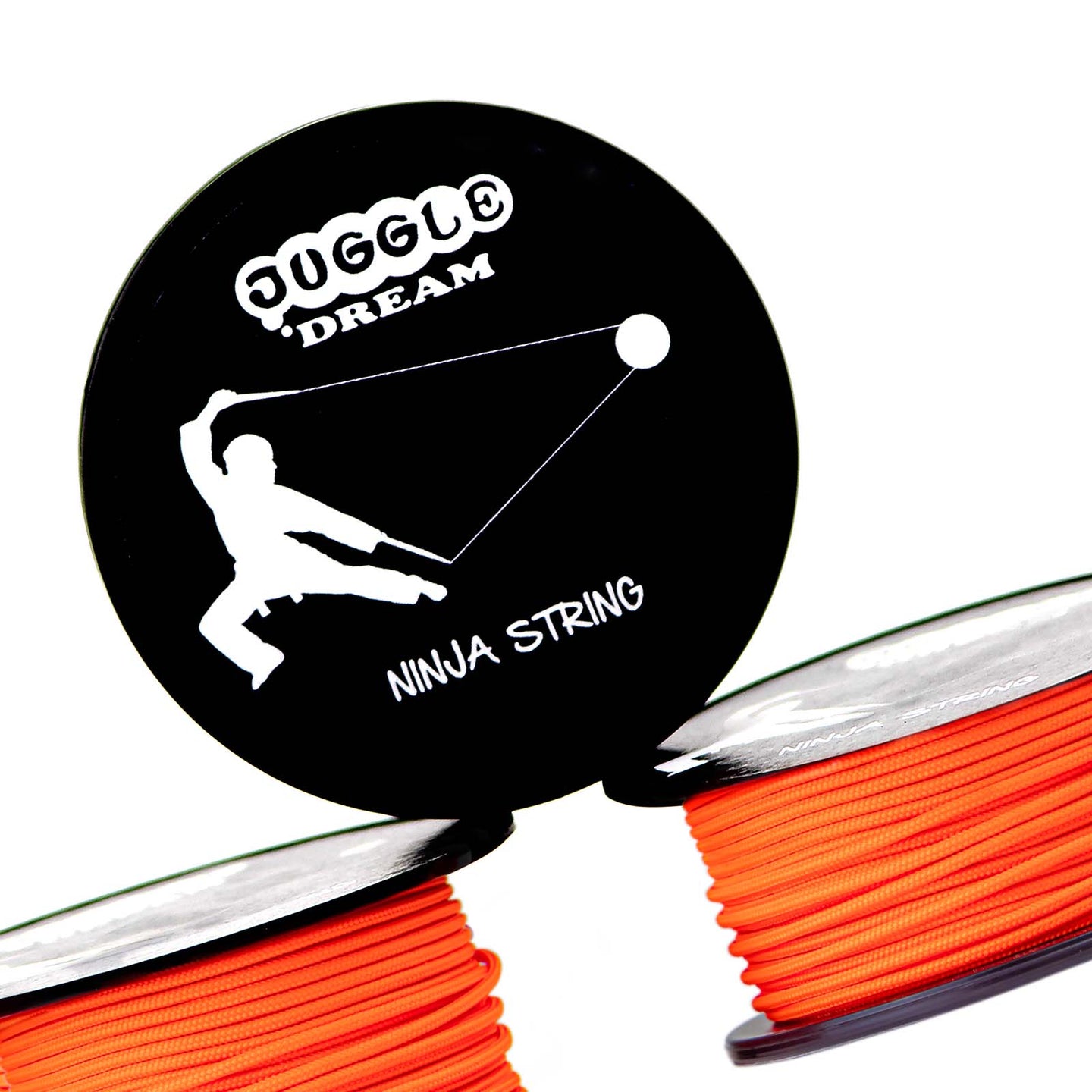 Two Diabolo Strings with one on the top showing juggle dream logo on packaging cover