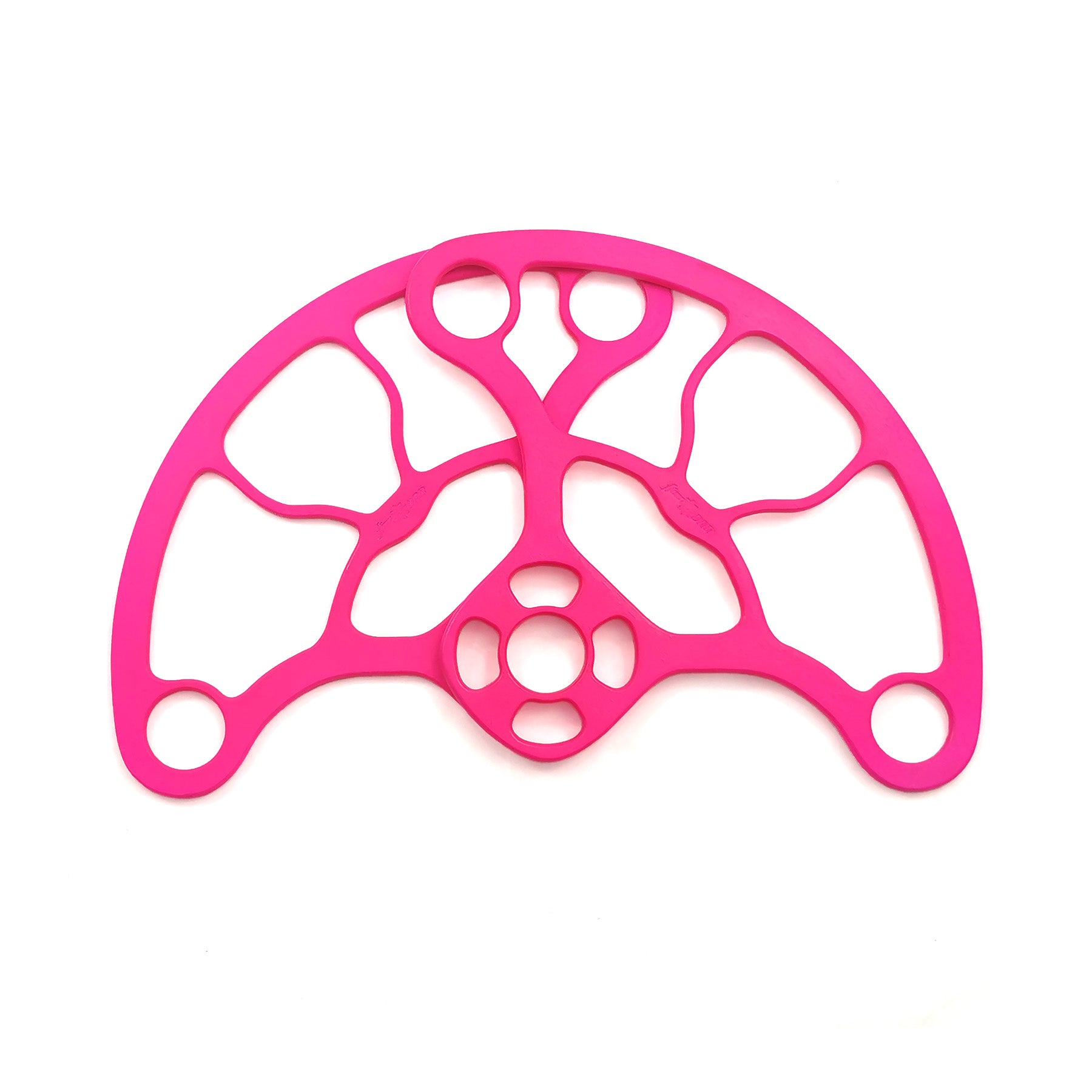 Wooden Pair of Mojura Fans V1.1 by Flow DNA - UV Pink