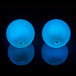 Two 95 mm LED Contact Pois glowing in blue