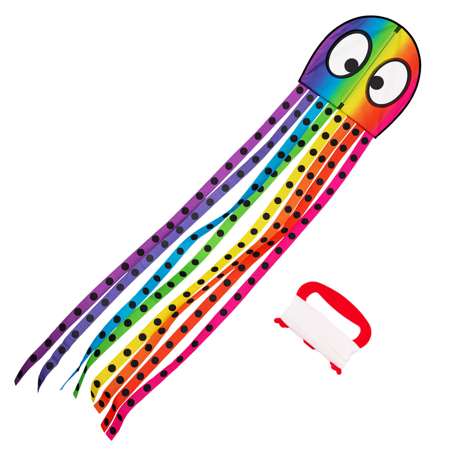 Wolkensturmer Olli Octopus Kite - Delta Single Line Traditional Flying Kite - 200cm