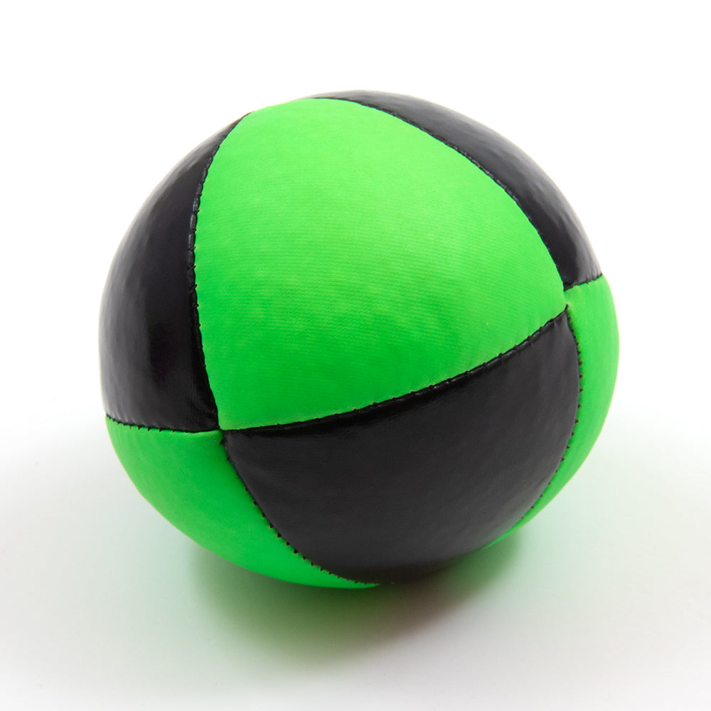 Green UV 8-panel Squeeze juggling ball