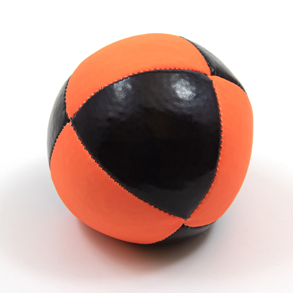 Orange UV 8-panel Squeeze juggling ball