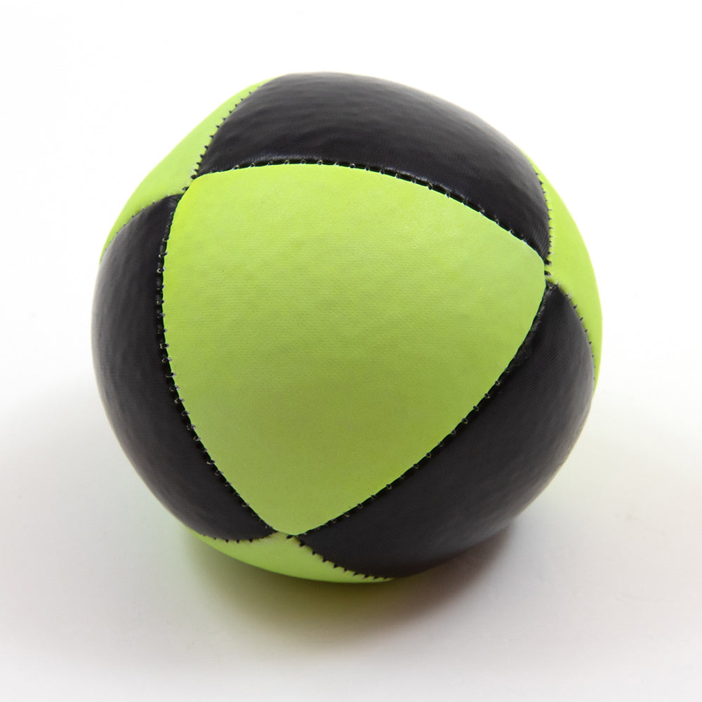 Yellow UV 8-panel Squeeze juggling ball