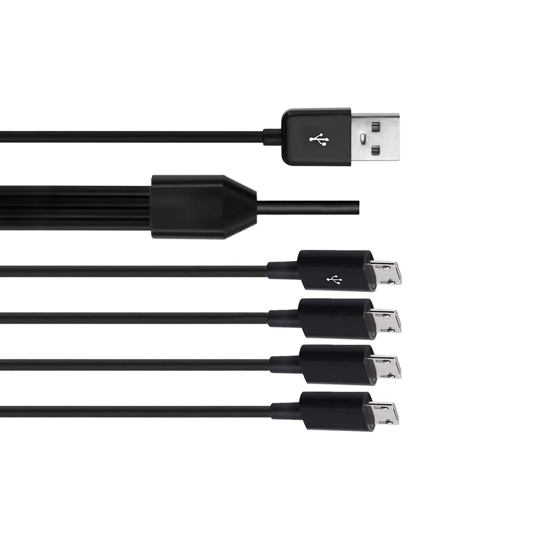 4 Way USB Charger ends and wires connector middle part 