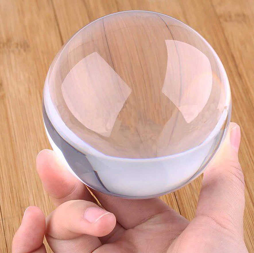 Juggle Dream Crystal Clear Contact Juggling Ball in hand
