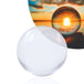 85mm Clear Contact Juggling Ball; Inverted panorama of sunlight and sea in reflection of ball