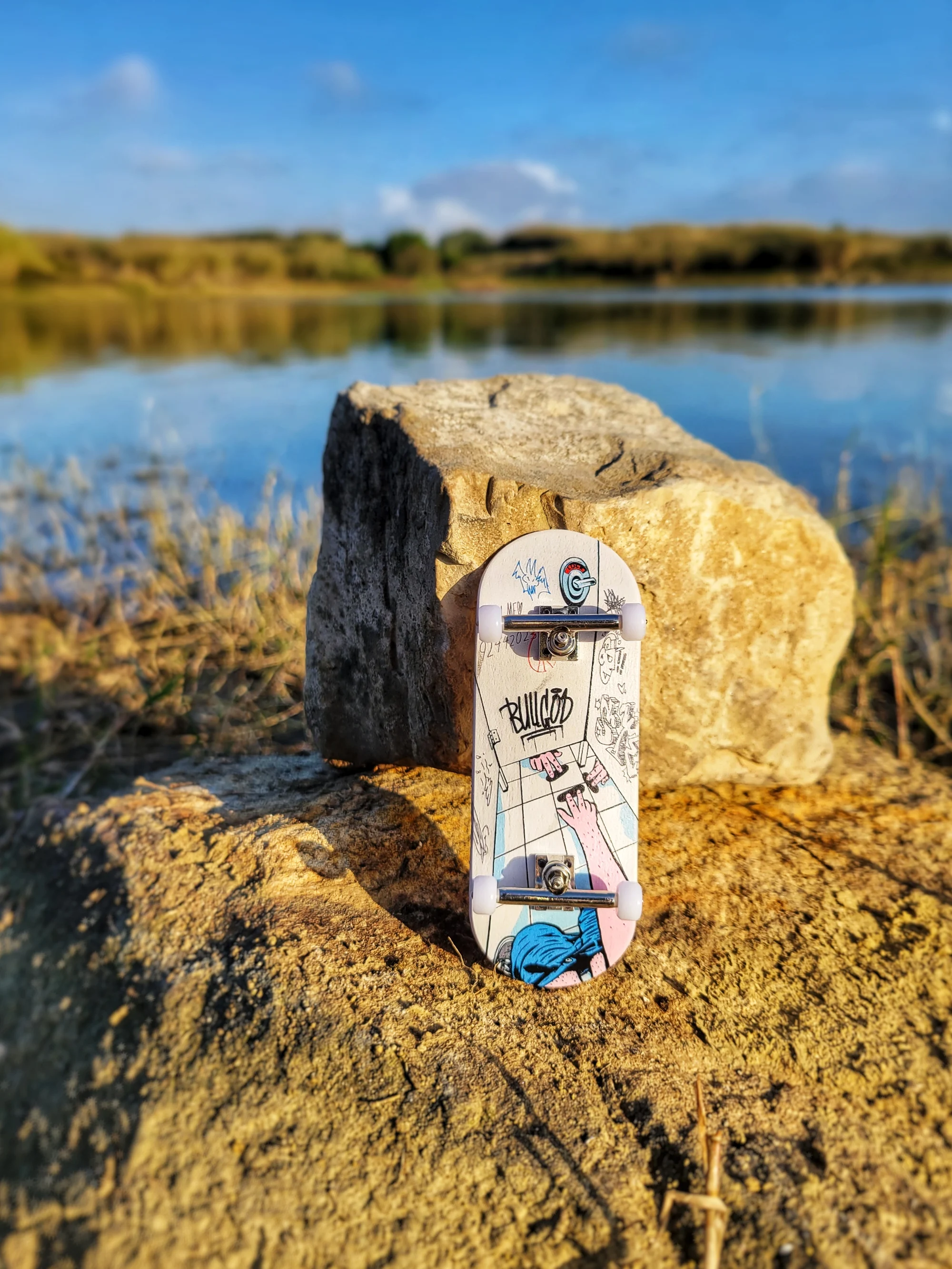 BullGod Premium Fingerboard Complete - Professional Wood Deck with Pro Trucks & Wheels