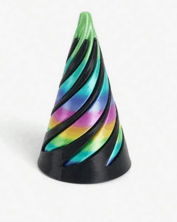 Spiral Illusion Infinity Pyramid Fidget