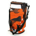 Opened Orange/ Brown/ Black/ White colours design Diabolo Bag