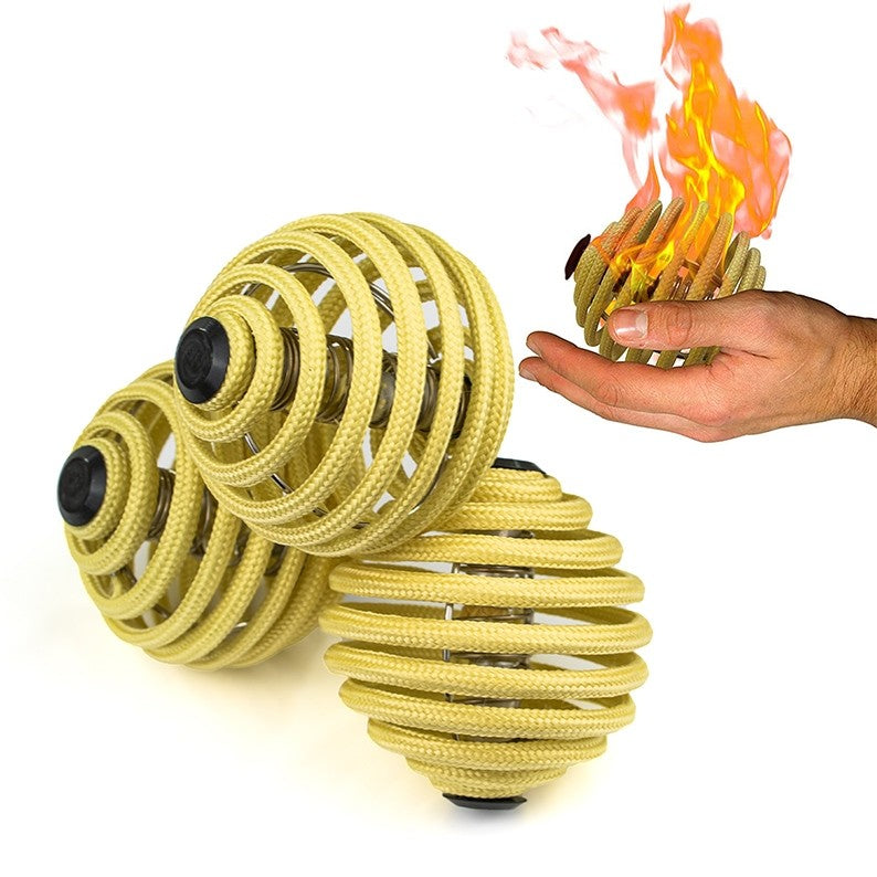 Led Fire Balls Flames N Games Fire Juggling Balls - Set of 3