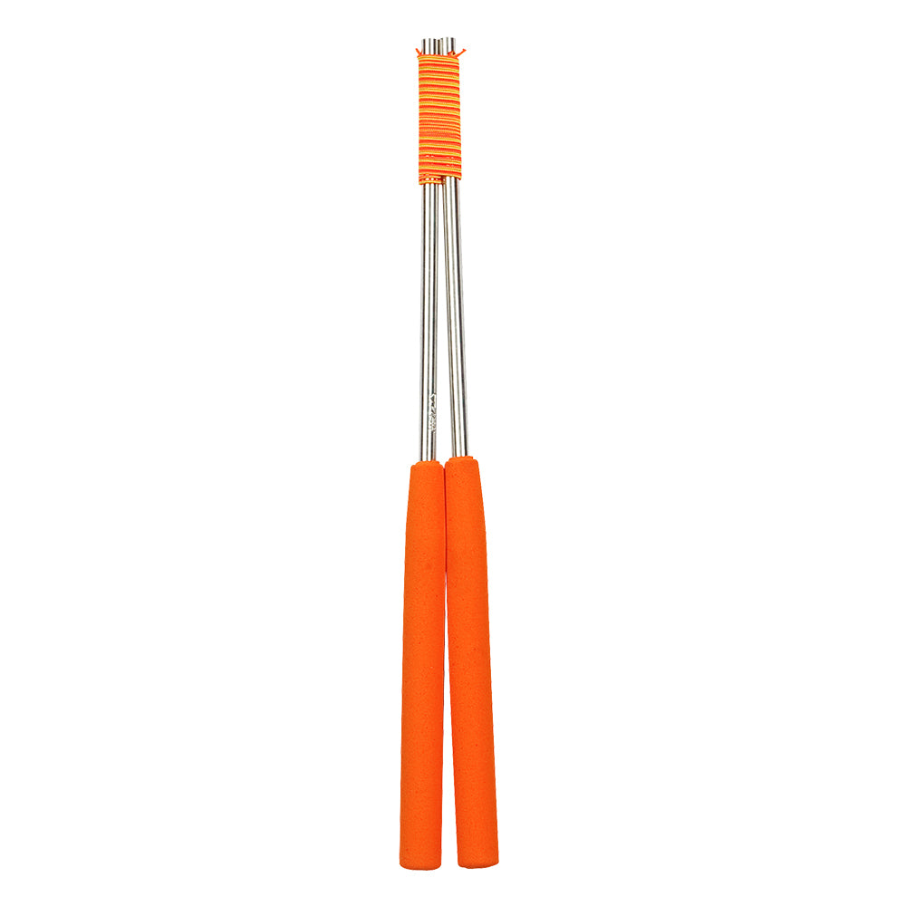Orange Henrys Aluminium Handsticks in vertical position
