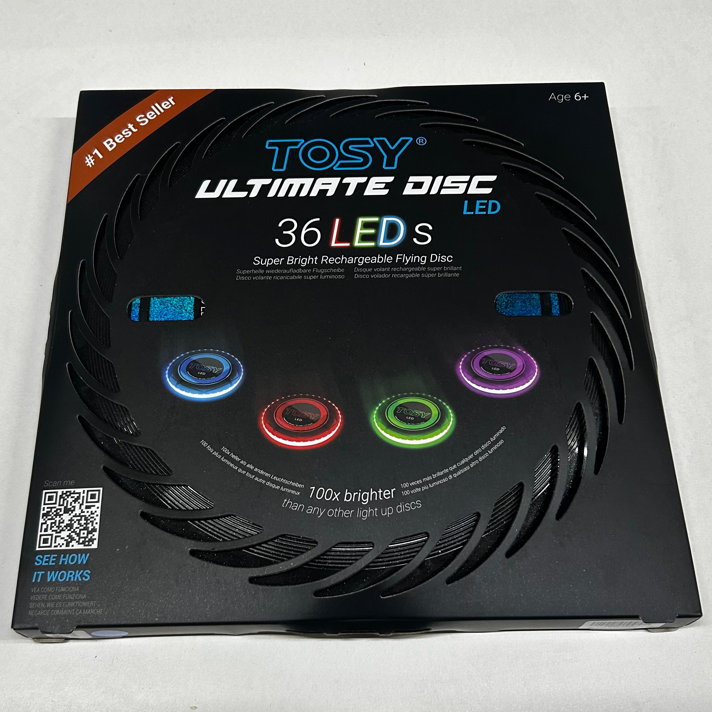 TOSY Flying Disc - 36 monocolor LEDs - Bargain Basement