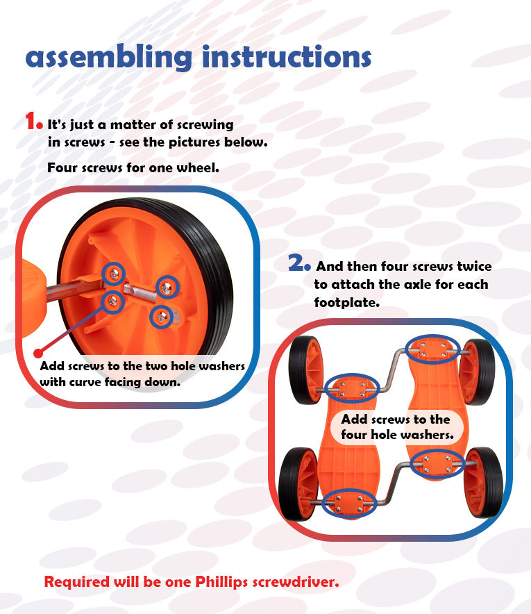 Indy Fun Stepper Pedal Vehicle assembling instructions