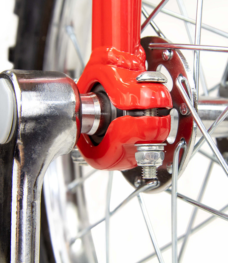 Close-up of unicycle details 