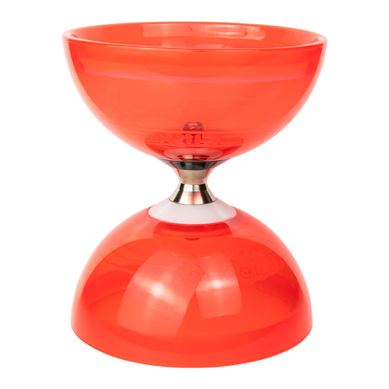 Red colour vertical standing Hurricane Diabolo