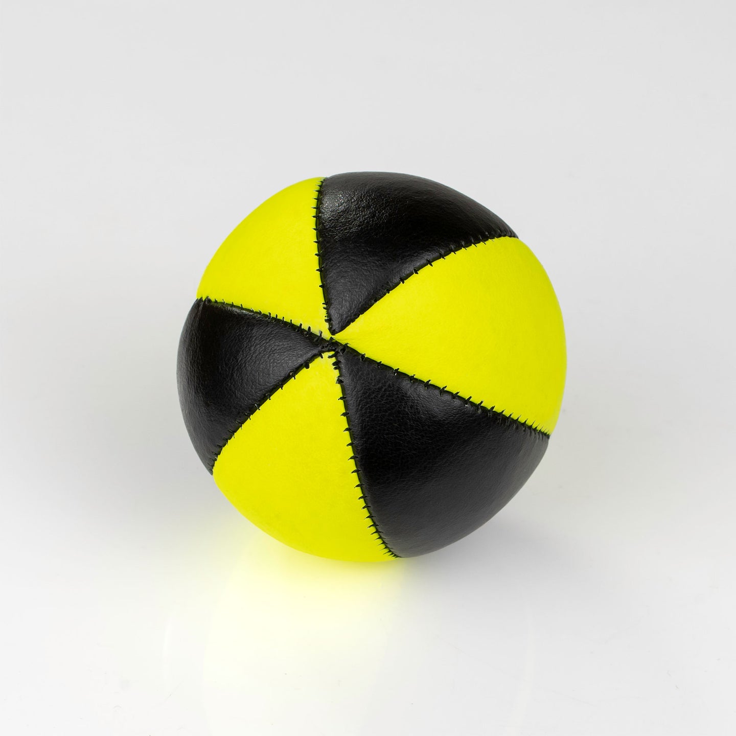 Juggle Dream Pro Star 6-Panel Juggling Ball - UV Yellow / Black