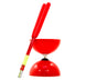 Juggle Dream Big Top Bearing Diabolo & Superglass Diablo Sticks - red colour