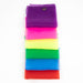 Folded various colours juggling scarves