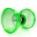 Juggle Dream Cyclone Quartz 2 Diabolo from side - green colour
