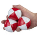 Juggle Dream Set of 3 Professional Juggling Balls - white/red colours