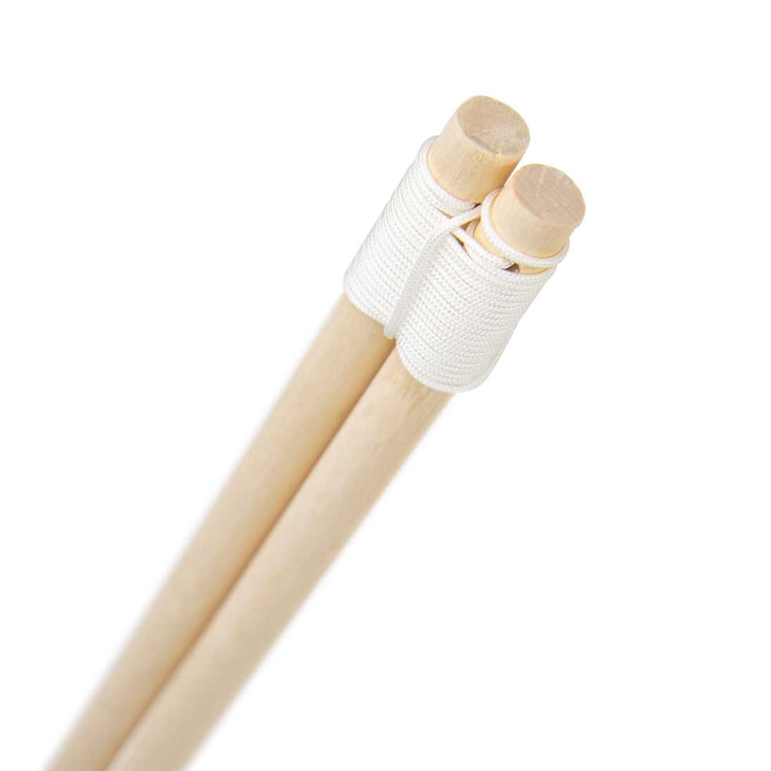 Close-up of ends of Wooden Sticks 