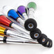 Close-up of juggling clubs knobs