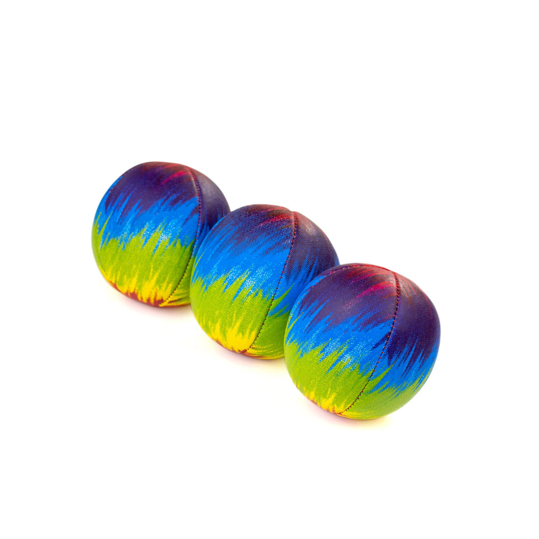 3 Festival Tye Dye Swirls - Red / Yellow / Blue / Green Wavey Stripe upside down