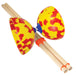 Juggle Dream yellow and red colours Diabolo Toy with wooden handsticks