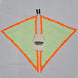 Yellow/orange outstretched Flag Poi with Bag in the middle