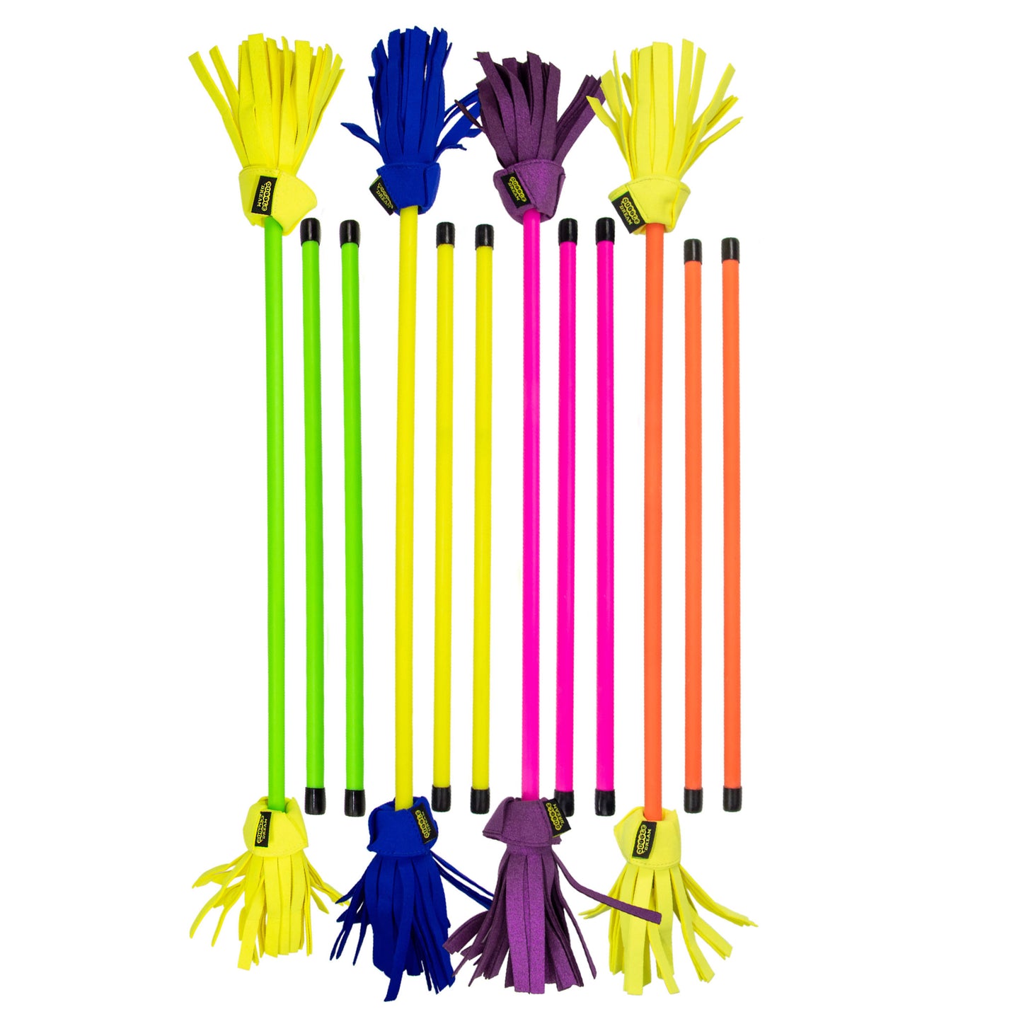 All colours Juggle Dream Neo Flower Sticks with Handsticks