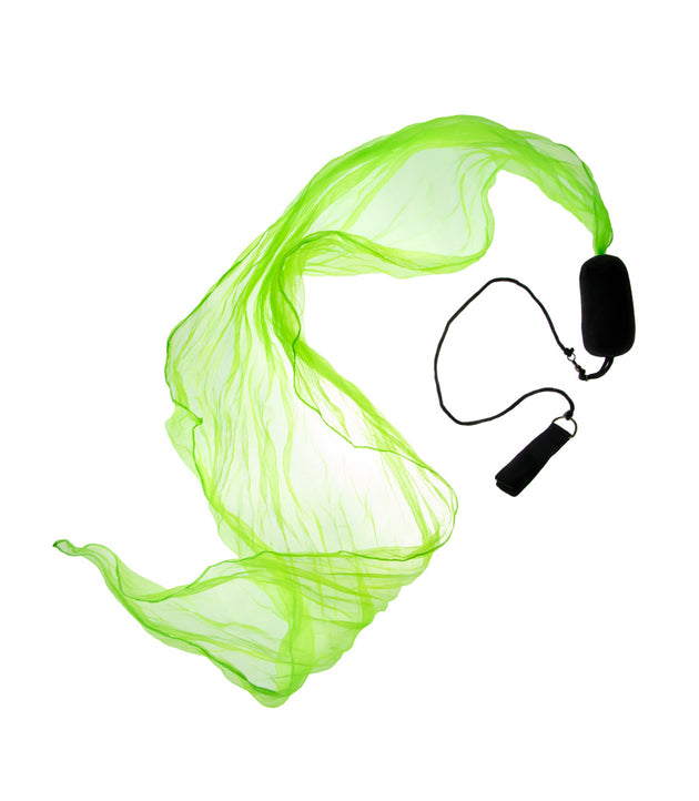 Green colour Scarf Poi in a move