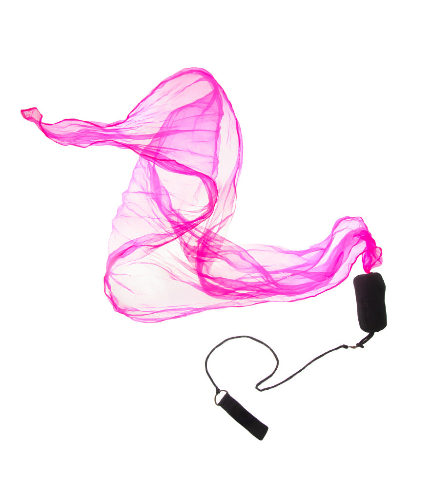 Pink colour Scarf Poi in a move
