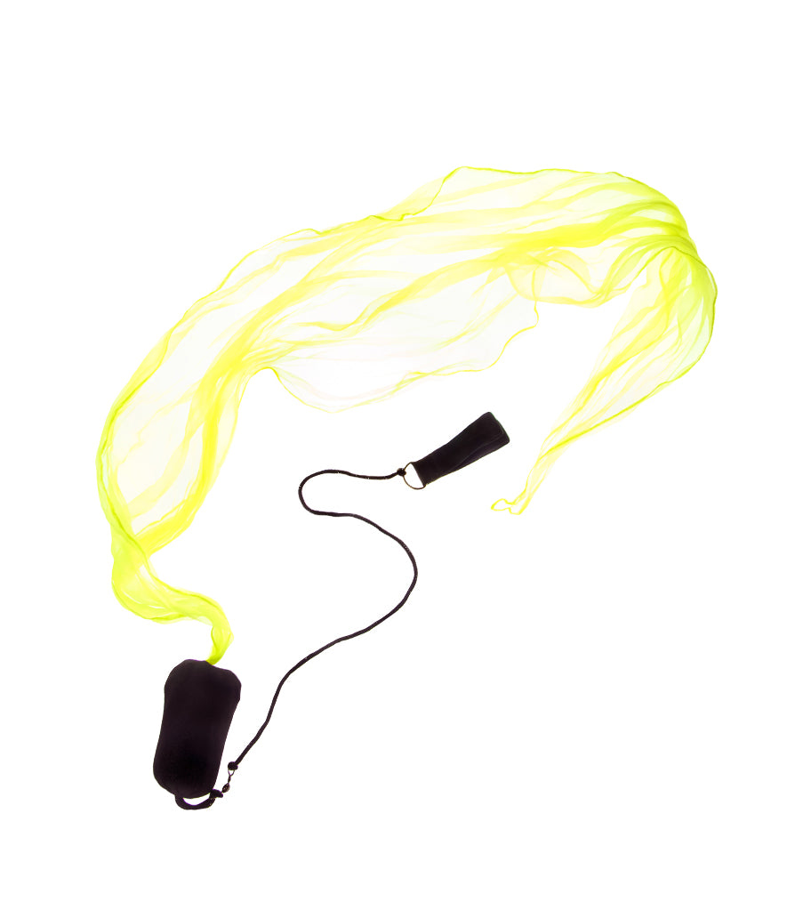 Yellow colour Scarf Poi in a move