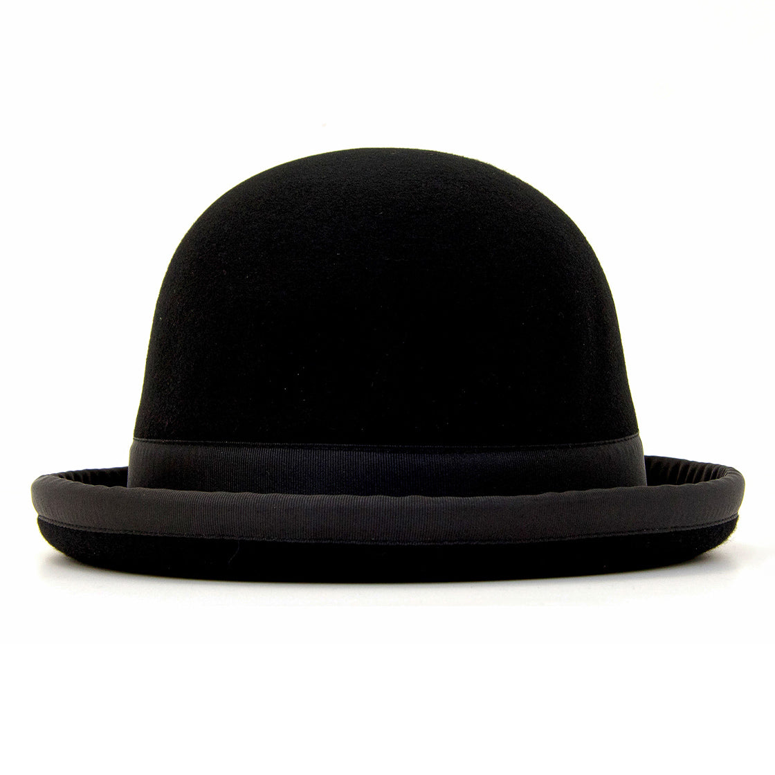 Black Tumbler Juggling Bowler Hat from side