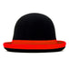 Black with red trim Hat from side