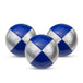 Juggle Dream Set of 3 Professional Juggling Balls - silver/blue colour
